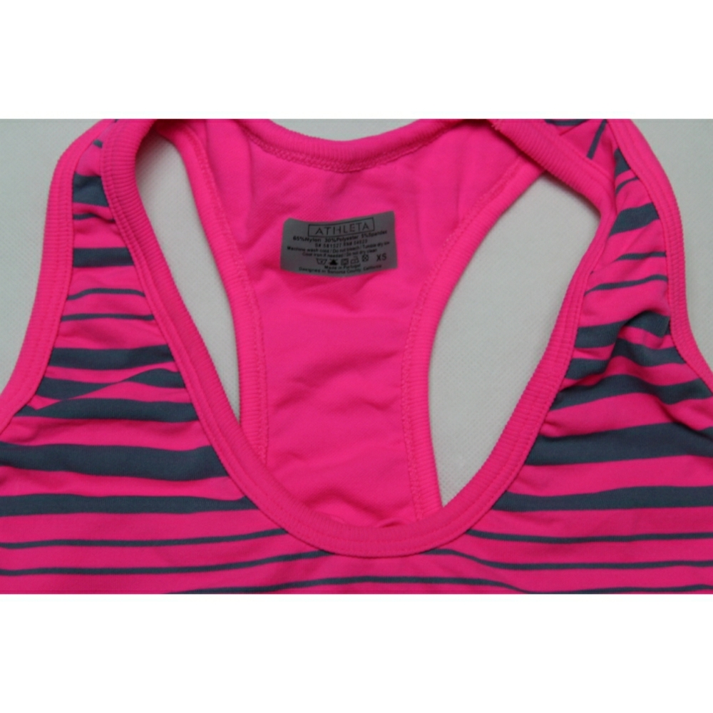Athleta XS Hot Pink and Gray Workout Tank - Picture 2 of 4